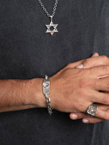 Star of David Ring Gold White Diamond Israel Samson