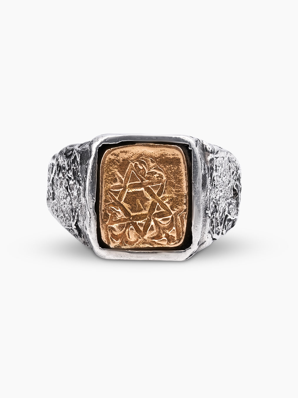 Star of David Ring Silver Rose Gold Israel Samson