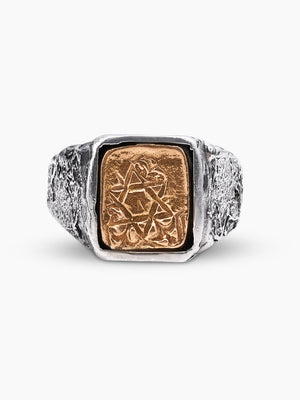 Star of David Ring Silver Rose Gold Israel Samson
