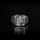 Star of David Ring Sterling Silver 925 Diamond Samson