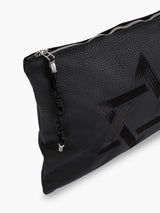 Star of David Tallit Tefilin Bag Set Black Grained