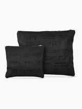 Star of David Tallit Tefilin Bag Set Black Grained