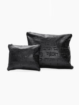 Star of David Tallit Tefilin Bag Set Black Leather