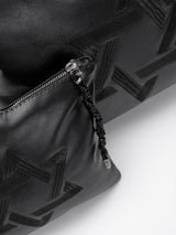 Star of David Tallit Tefilin Bag Set Black Leather