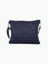 Star of David Tallit Tefilin Bag Set Blue Leather