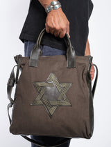 Star of David Tote Bag Canvas Israel Jewish Magen