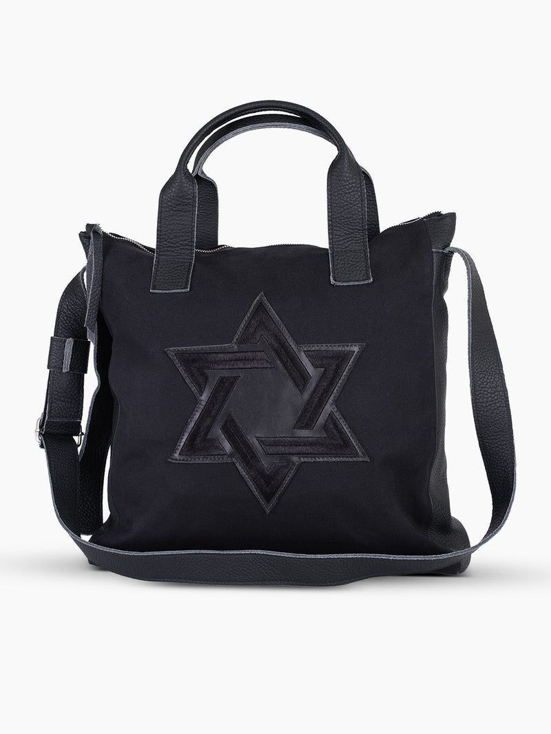 Star of David Tote Bag Canvas Israel Jewish Magen