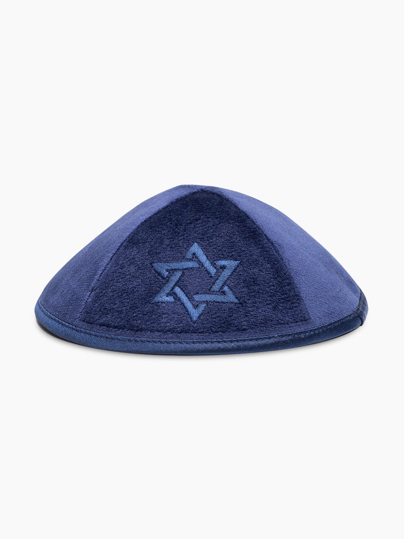 Star of David Velvet Kippah Magen David Israel Judaica
