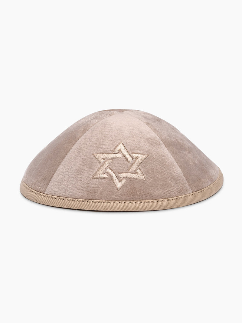 Star of David Velvet Kippah Magen David Israel Judaica