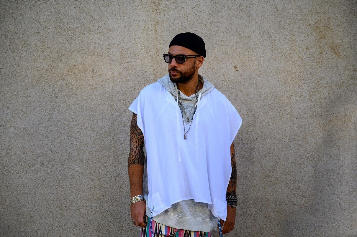 Talit Tzitzit Katan White Cotton 100% kosher Israel