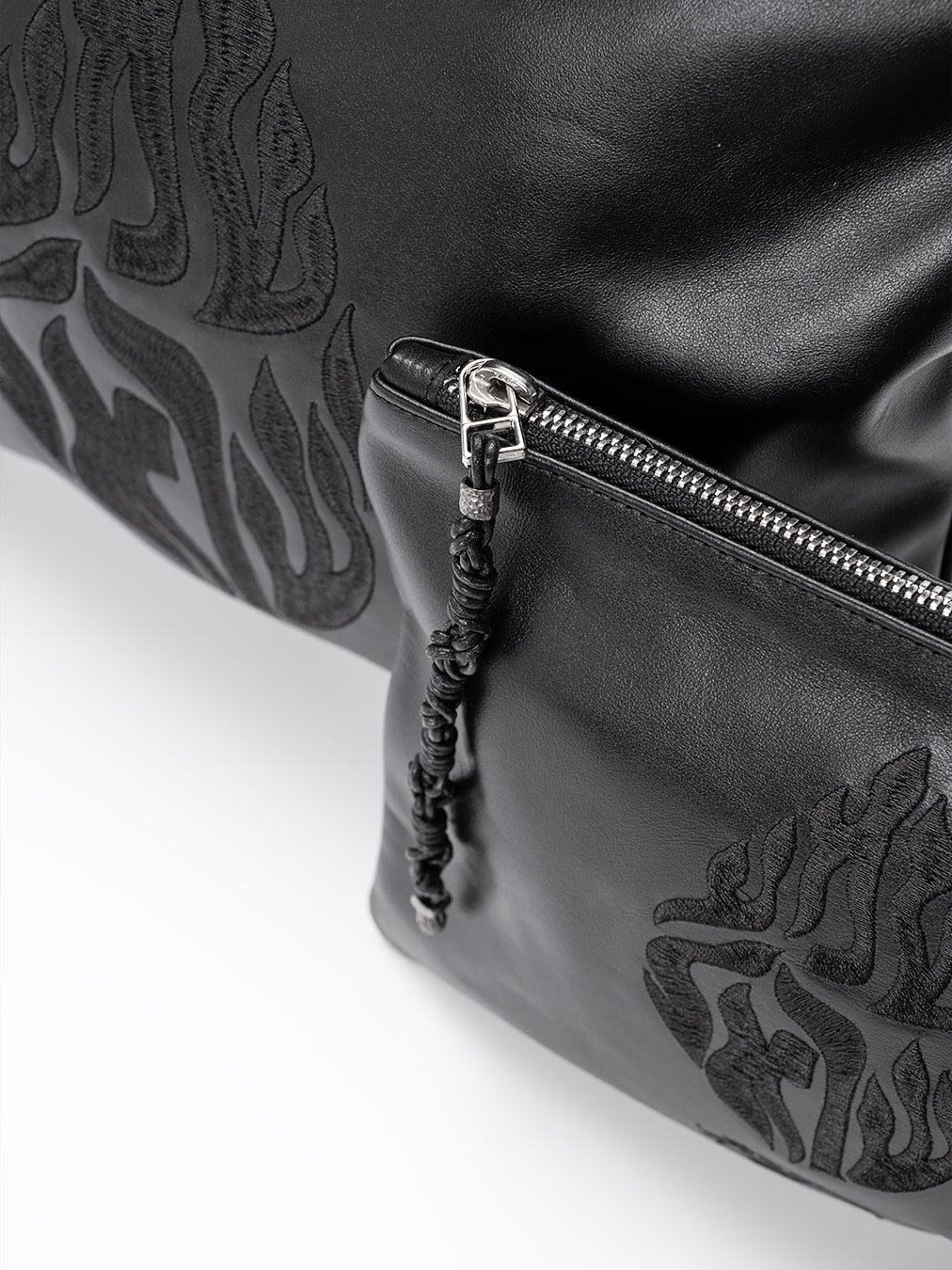 Tallit Bag Shema Israel Black Leather Set | Kameart