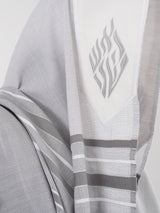 Tallit Nachman Gray | Handmade Wool Prayer Shawl – Kameart