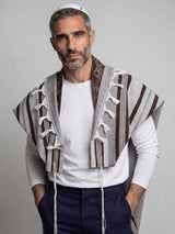 Tallit Star Of David Brown | Luxury Jewish Prayer Shawl
