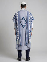 Tallit Star Of David Royal Blue | Luxury Jewish Prayer Shawl