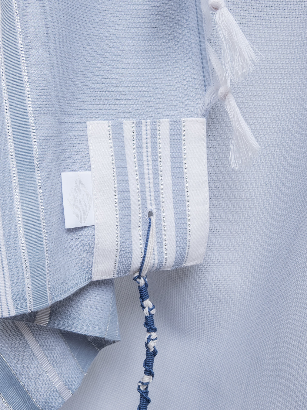 Tallit Star Of David Sky Blue | Luxury Jewish Prayer Shawl