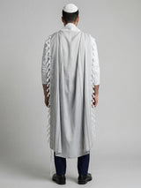 Traditional Tallit Gray | Luxury Jewish Prayer Shawl | Bar Mitzvah & Wedding