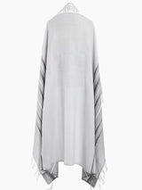 Traditional Tallit Gray | Luxury Jewish Prayer Shawl | Bar Mitzvah & Wedding