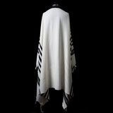 Traditional Tallit Wool Black Stripes | Luxury Prayer Shawl