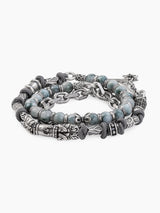 Triple Chain Bracelet Sterling Silver 925 Made in Israel