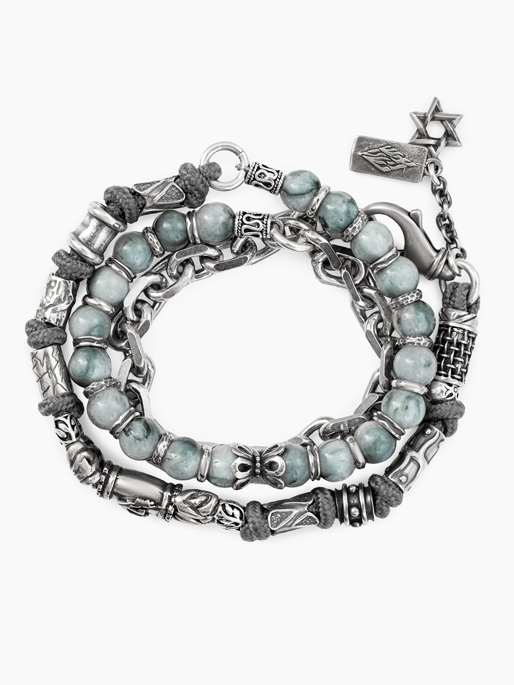 Triple Chain Bracelet Sterling Silver 925 Made in Israel