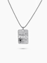 Tsahal IDF Necklace Silver 925 Black Diamond Israel