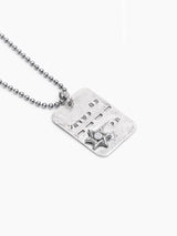 Tsahal IDF Necklace Silver 925 White Diamond Israel