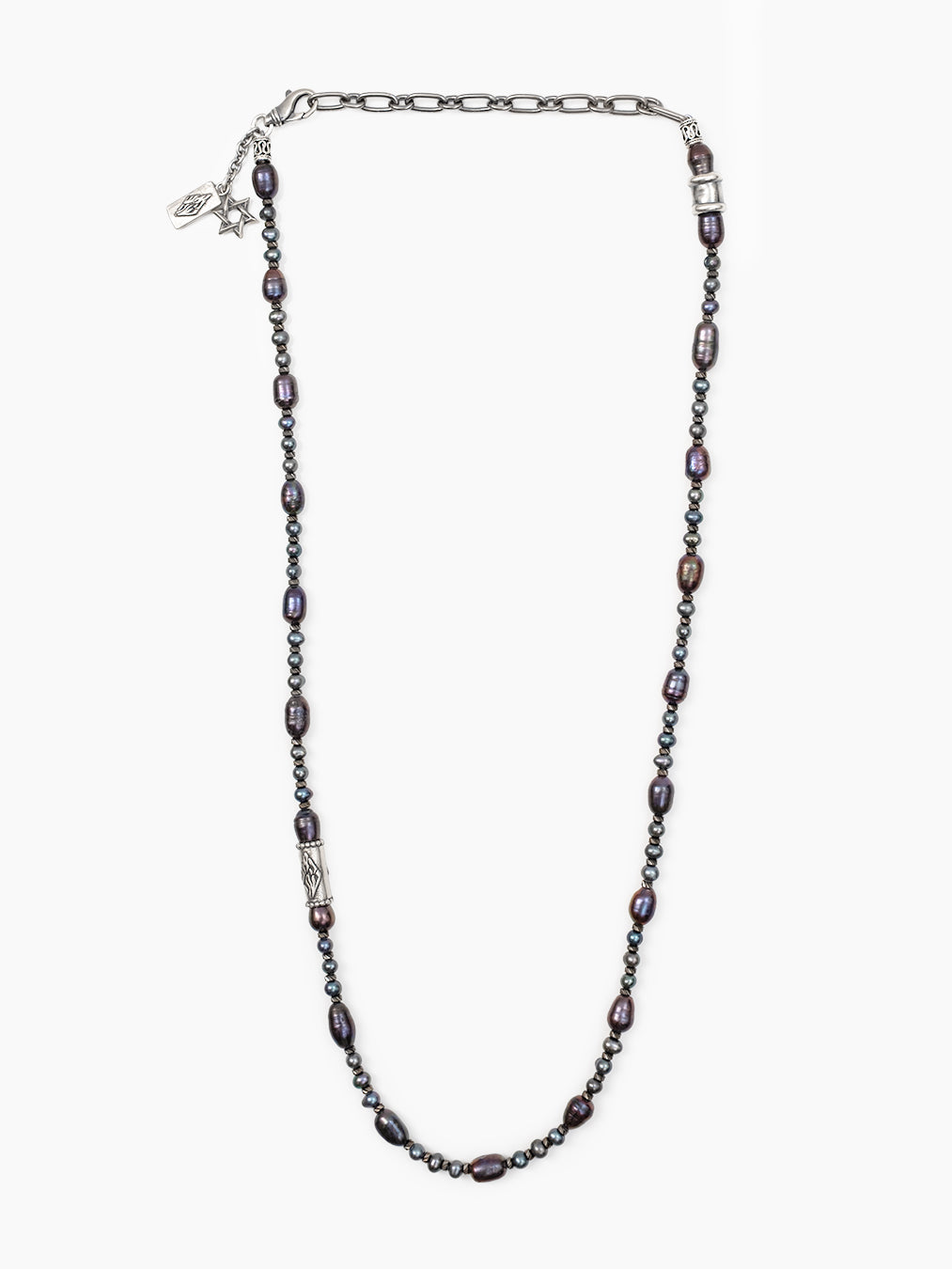 Unisex vintage pearl Breslov necklace Nachman Petek