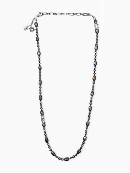 Unisex vintage pearl Breslov necklace Nachman Petek