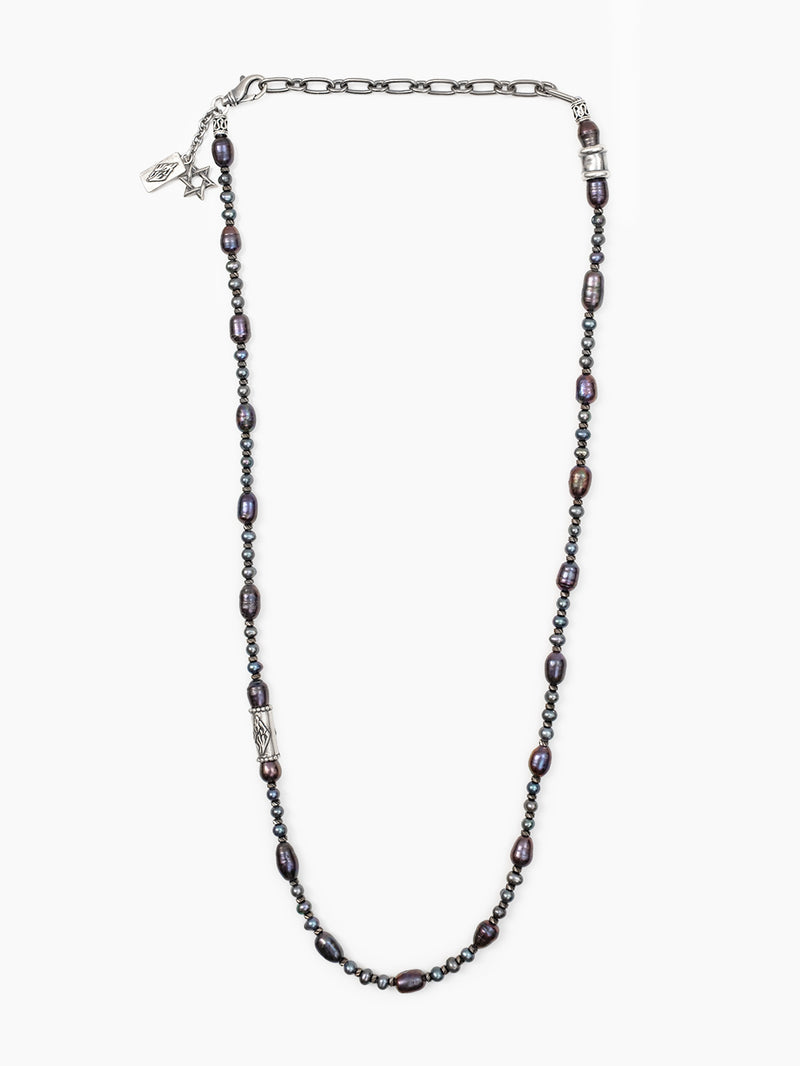 Unisex vintage pearl Breslov necklace Nachman Petek