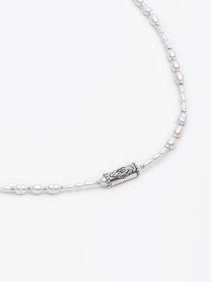 Unisex vintage pearl Breslov necklace Nachman Petek