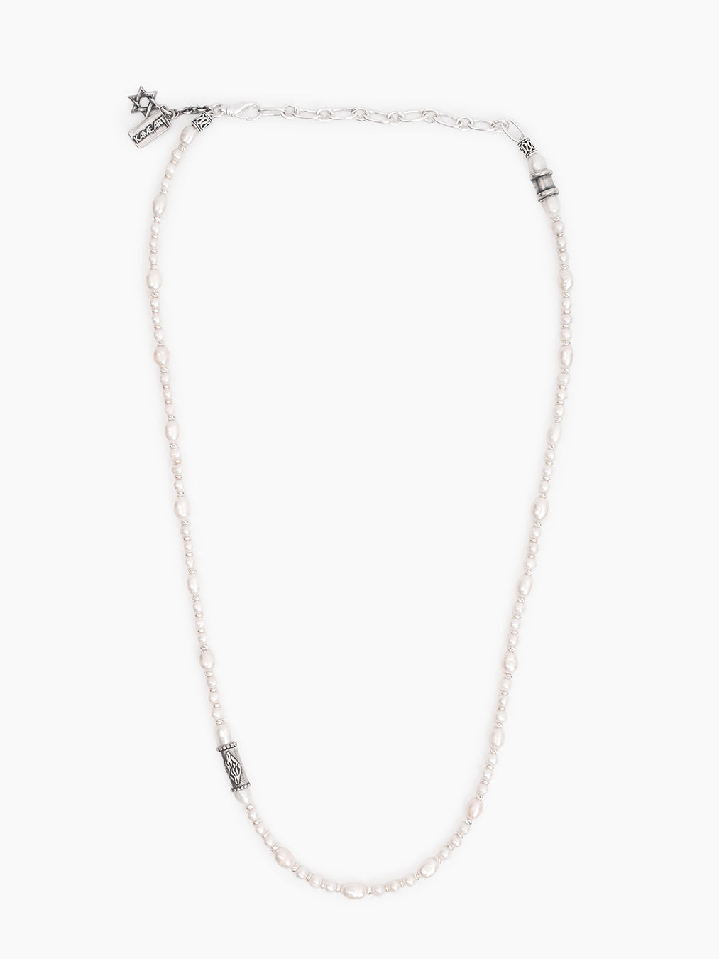 Unisex vintage pearl Breslov necklace Nachman Petek