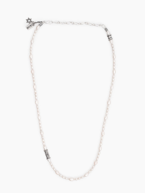 Unisex vintage pearl Breslov necklace Nachman Petek