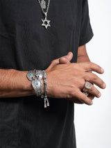 Vintage Guibor Bracelet Sterling Silver 925 with turquoise natural stone made in Israel