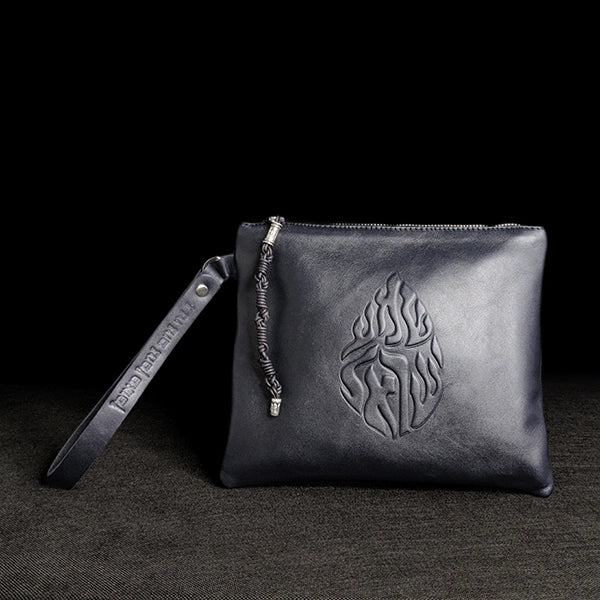 Leather Pouch - Chema Navy
