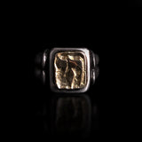 Chai Ring Gold Plated Israel Jewish Nimrod Chai