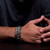 Triple Chain Bracelet Sterling Silver 925 Made in Israel